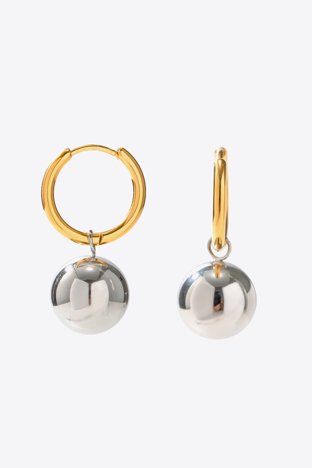 18K Gold-Plated Copper Ball Drop Earrings - AllIn Computer