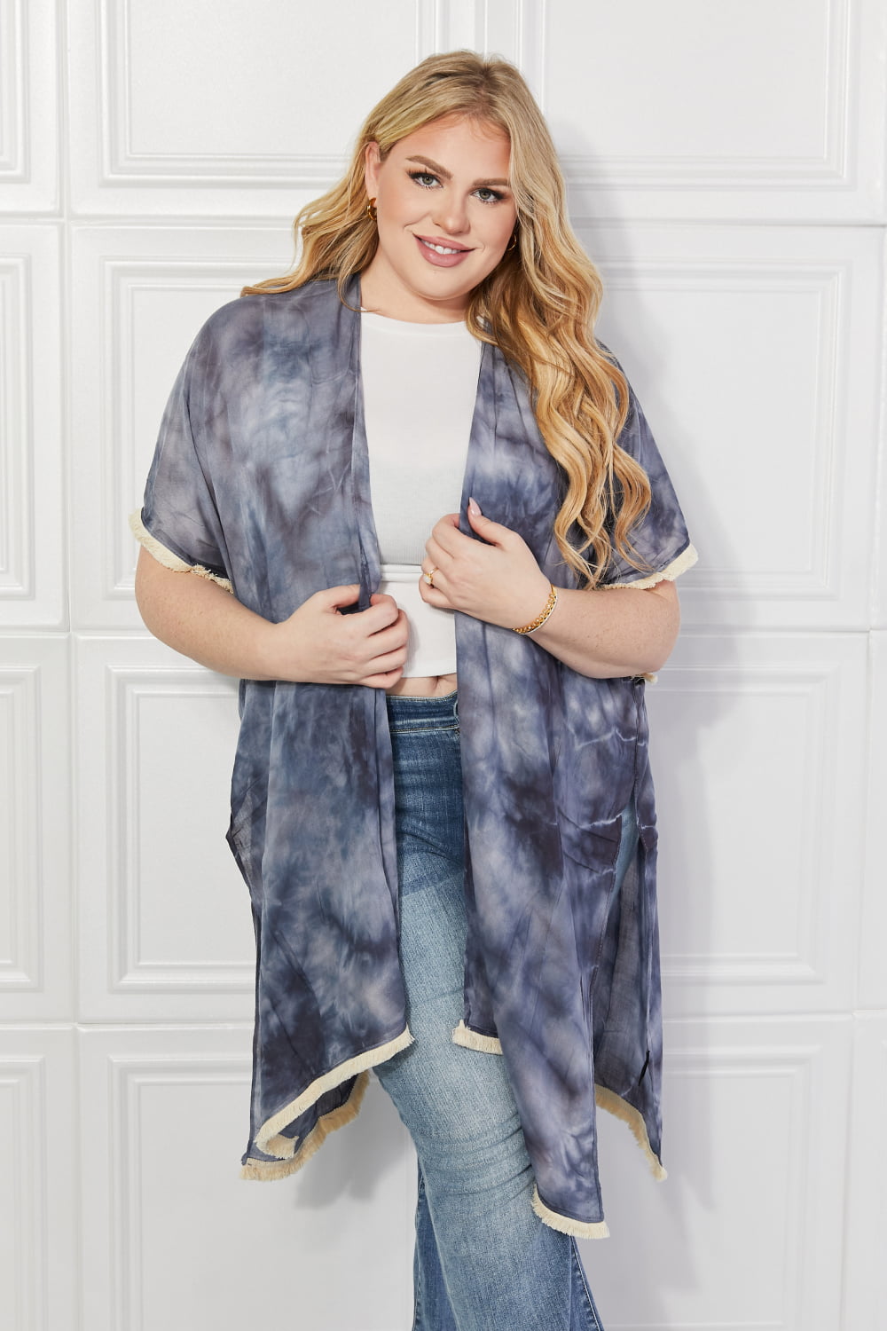 Justin Taylor Cloud Rush Swim Cover-Up Kimono - AllIn Computer