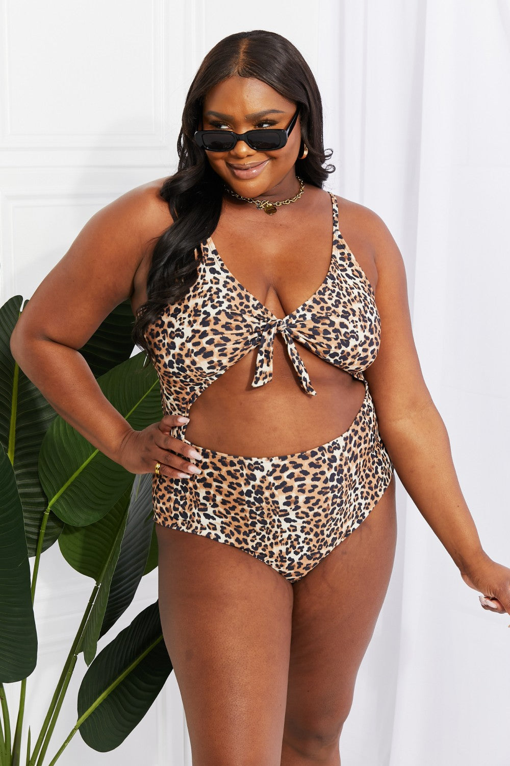 Marina West Swim Lost At Sea Cutout One-Piece Swimsuit - AllIn Computer