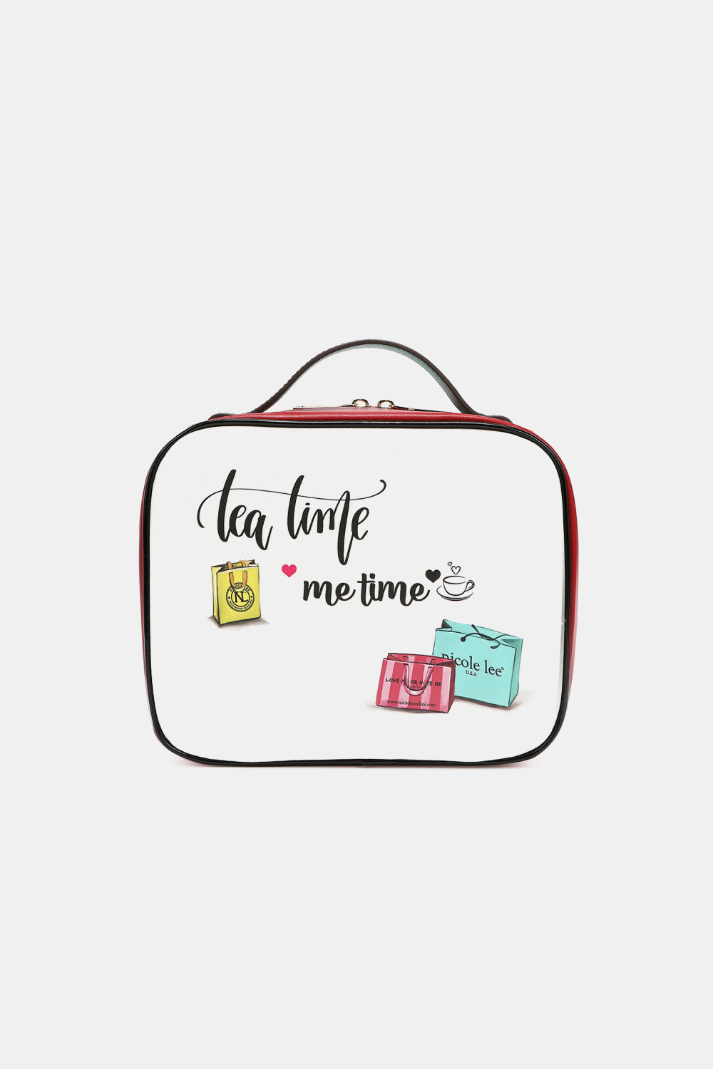 Nicole Lee USA Printed Handbag with Three Pouches - AllIn Computer