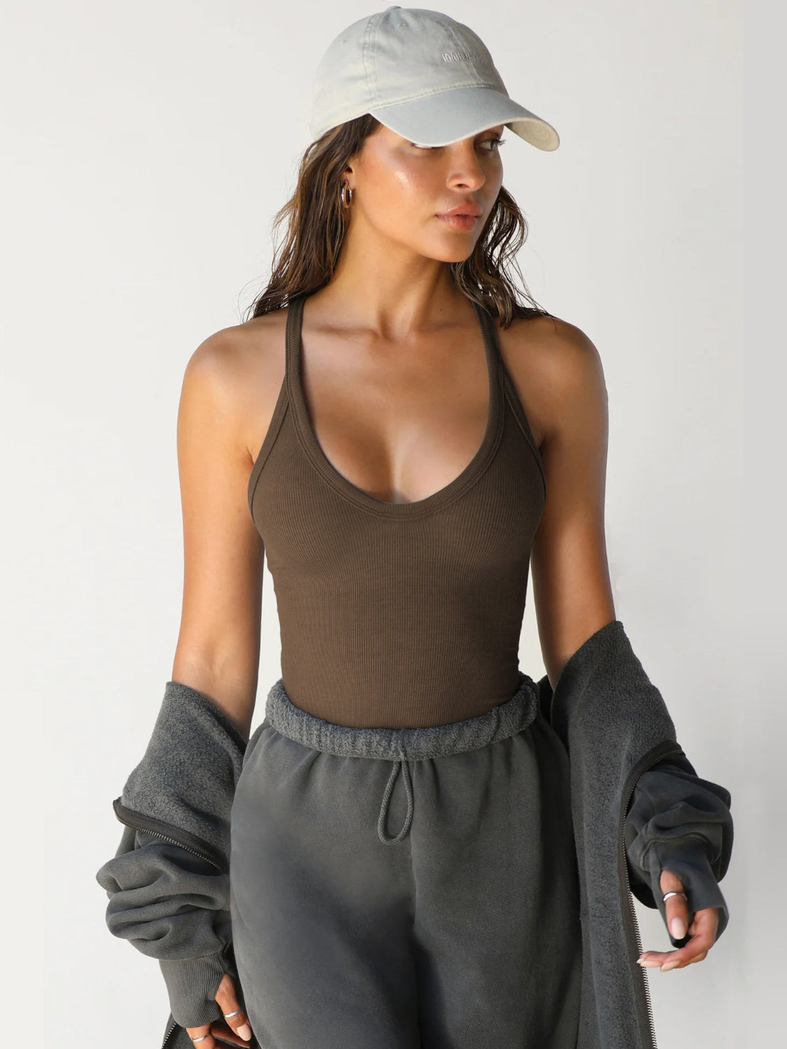 Scoop Neck Wide Strap Tank - AllIn Computer