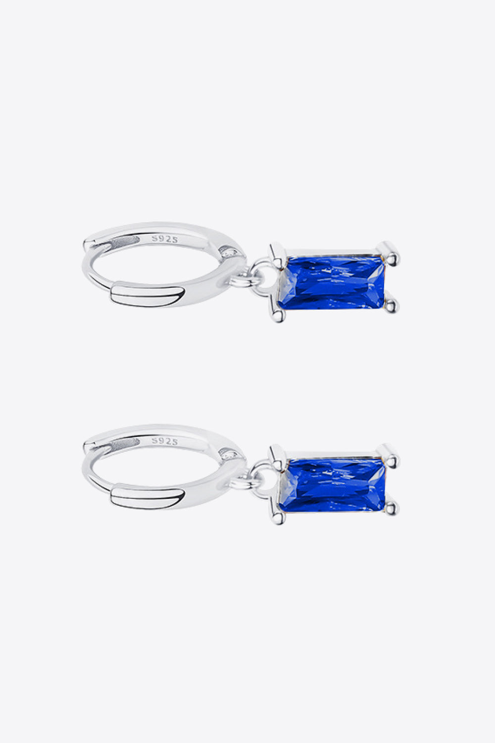 Retro 925 Sterling Silver Cubic Zirconia Drop Earrings - AllIn Computer