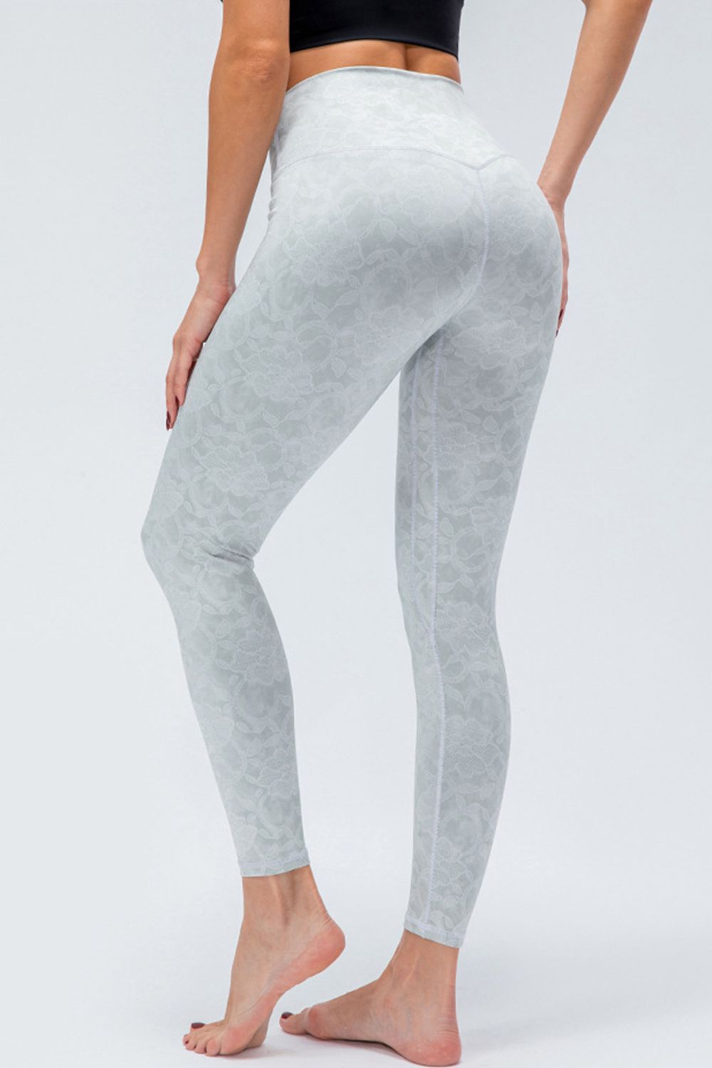 Wide Waistband Slim Fit Active Leggings - AllIn Computer