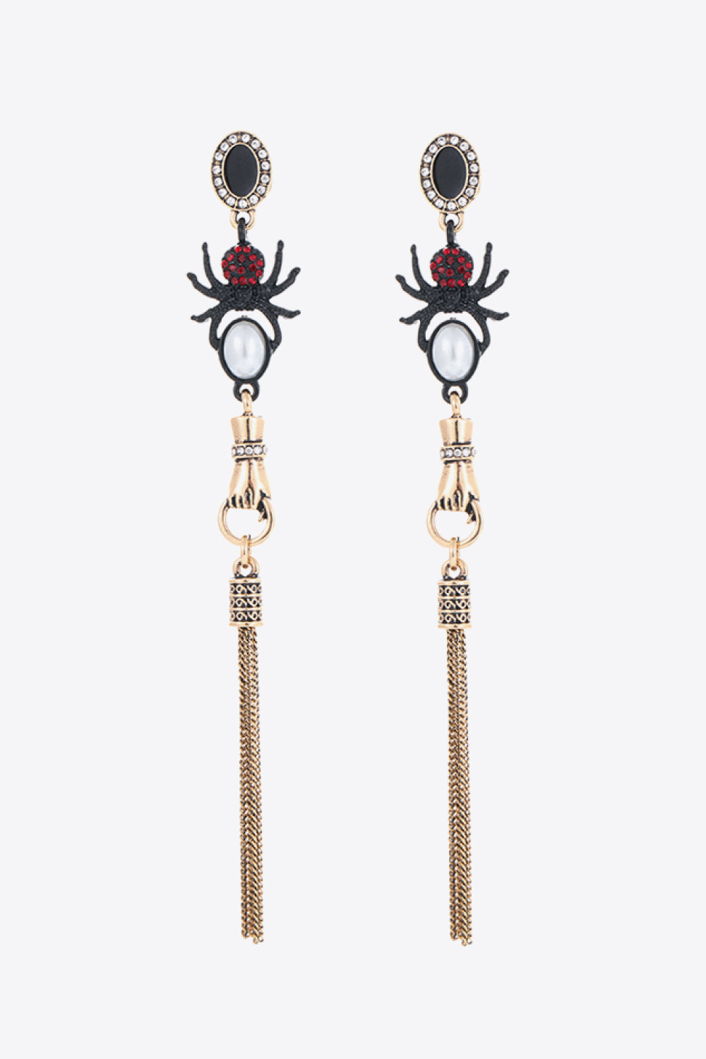18K Gold-Plated Spider Drop Earrings - AllIn Computer