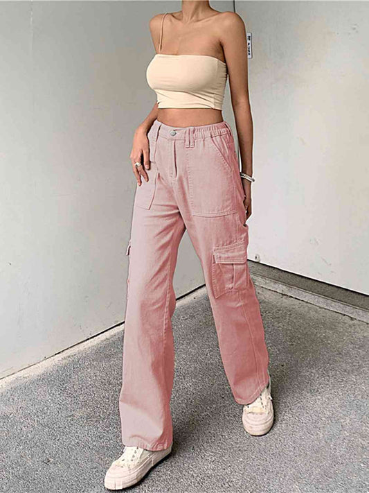 Straight Jeans with Pockets - AllIn Computer