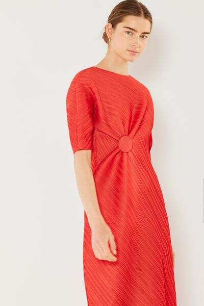 Marina West Swim Pleated Dolman Sleeve Dress - AllIn Computer