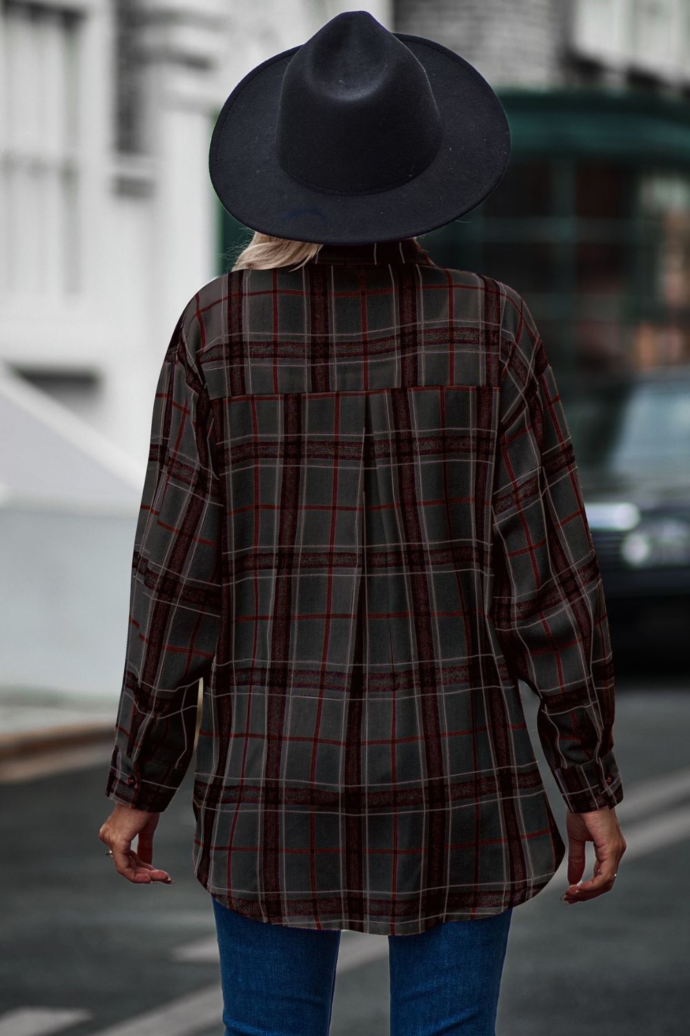 Plaid Long Sleeve Shirt - AllIn Computer