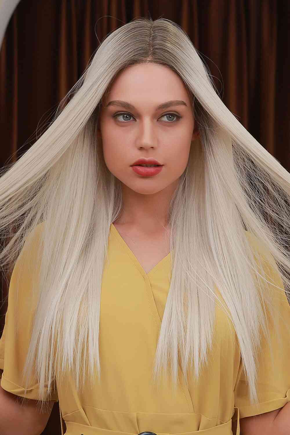 13*2" Lace Front Wigs Synthetic Long Straight 26" Heat Safe 150% Density - AllIn Computer