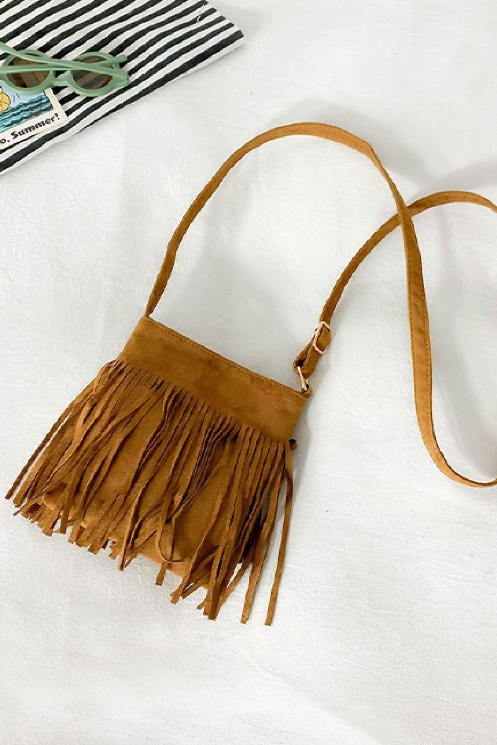 Adored PU Leather Crossbody Bag with Fringe - AllIn Computer