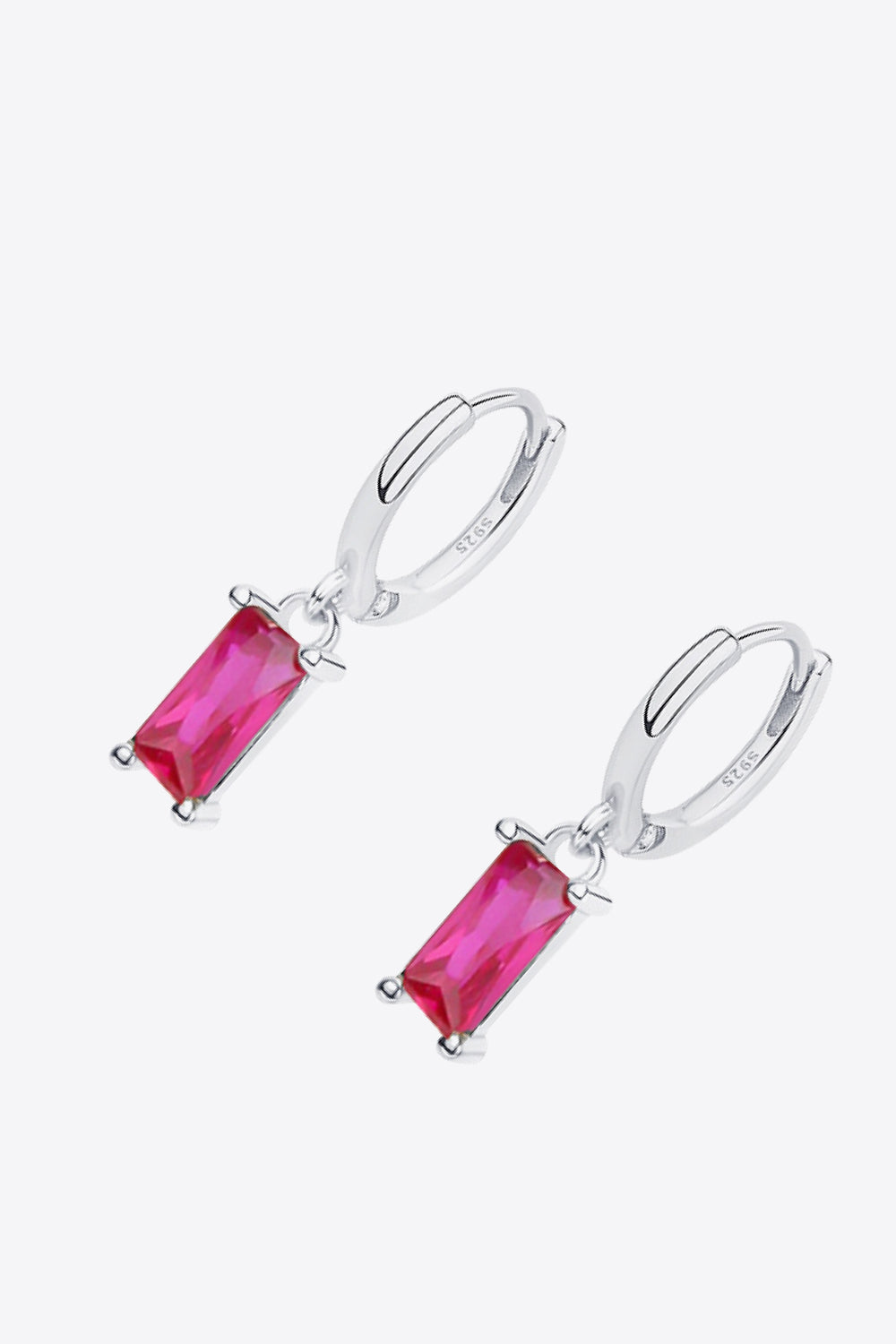 Retro 925 Sterling Silver Cubic Zirconia Drop Earrings - AllIn Computer