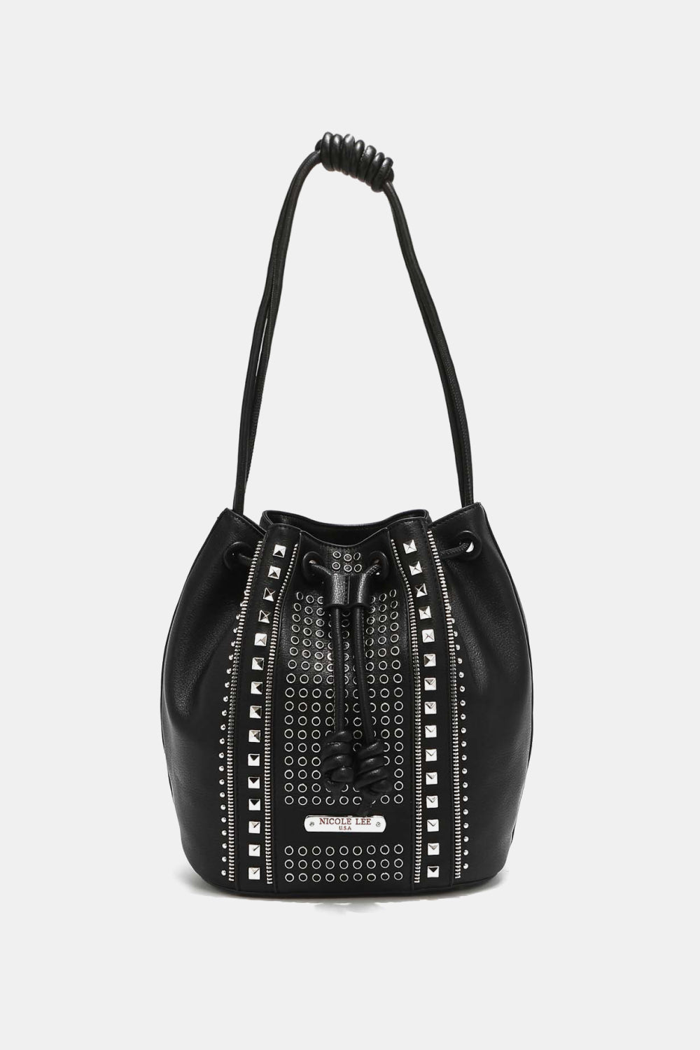 Nicole Lee USA Amy Studded Bucket Bag - AllIn Computer