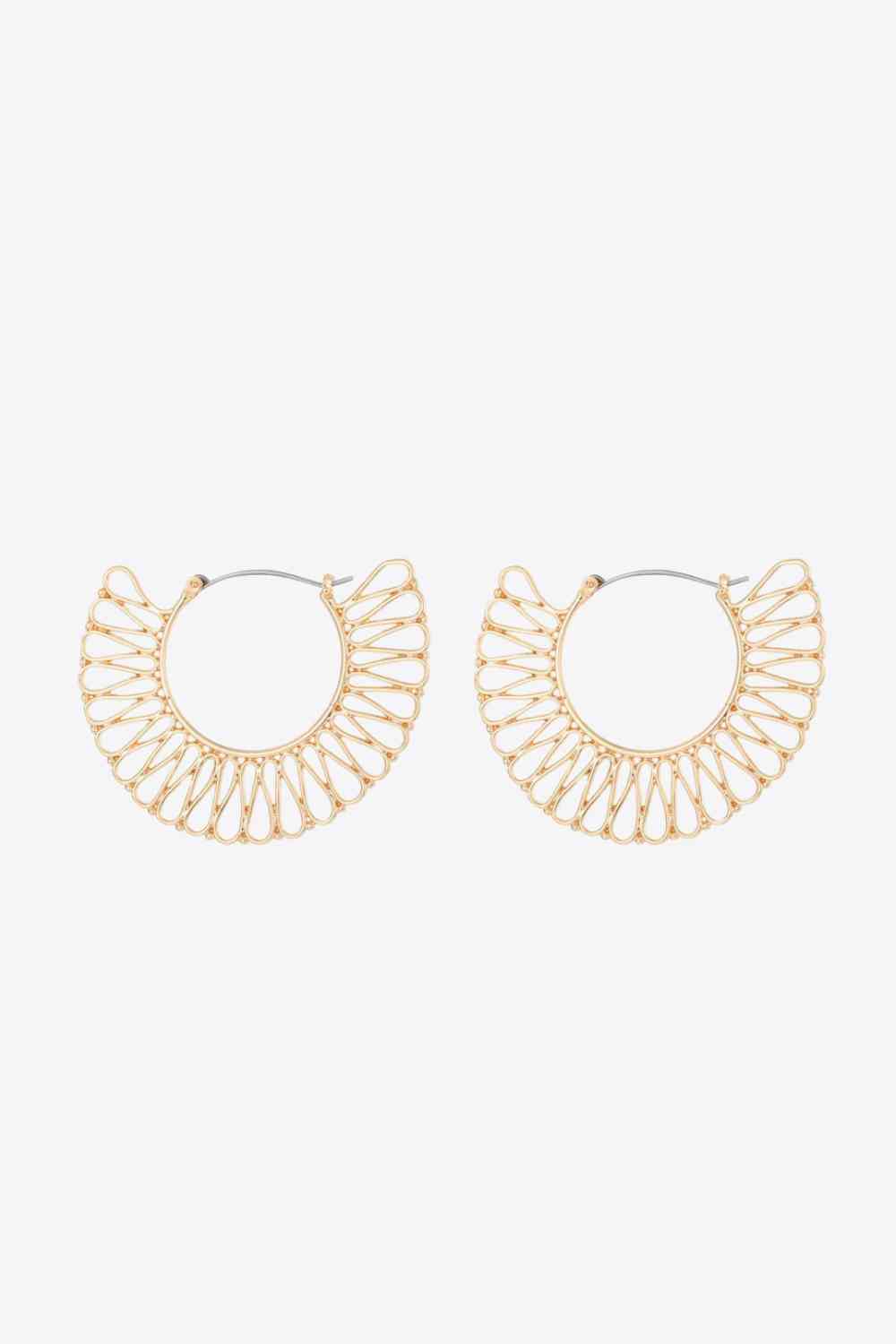 5-Pairs Wholesale 18K Gold-Plated Cutout Earrings - AllIn Computer