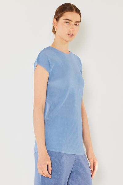 Marina West Swim Rib Pleated Cap Sleeve Top - AllIn Computer