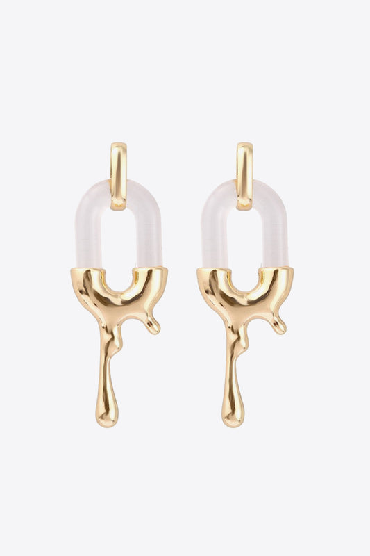 Contrast Zinc Alloy Earrings - AllIn Computer