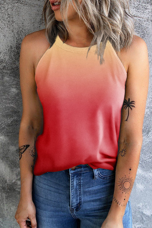 Gradient Grecian Neck Tank - AllIn Computer