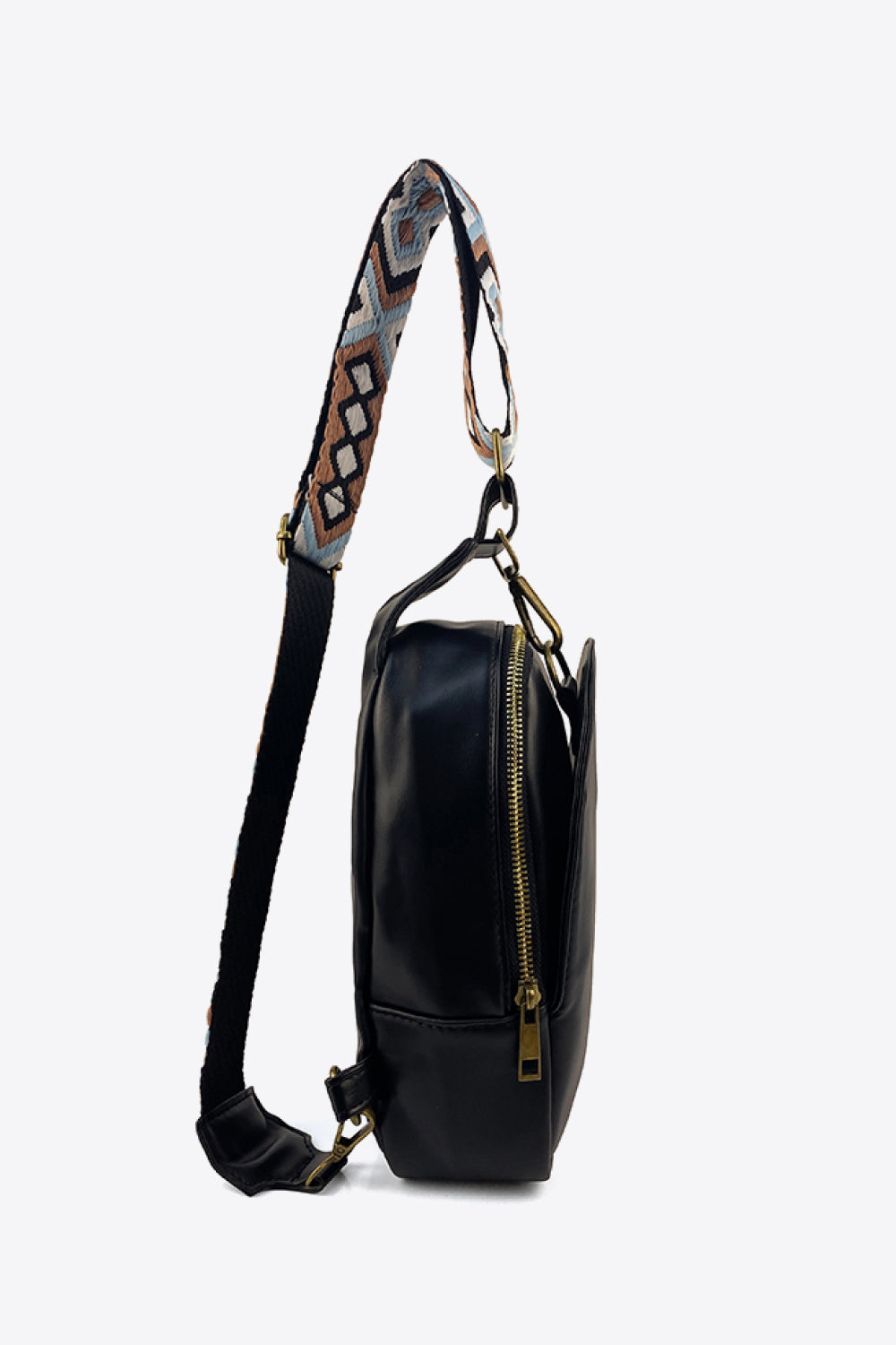 Random Pattern Adjustable Strap PU Leather Sling Bag - AllIn Computer
