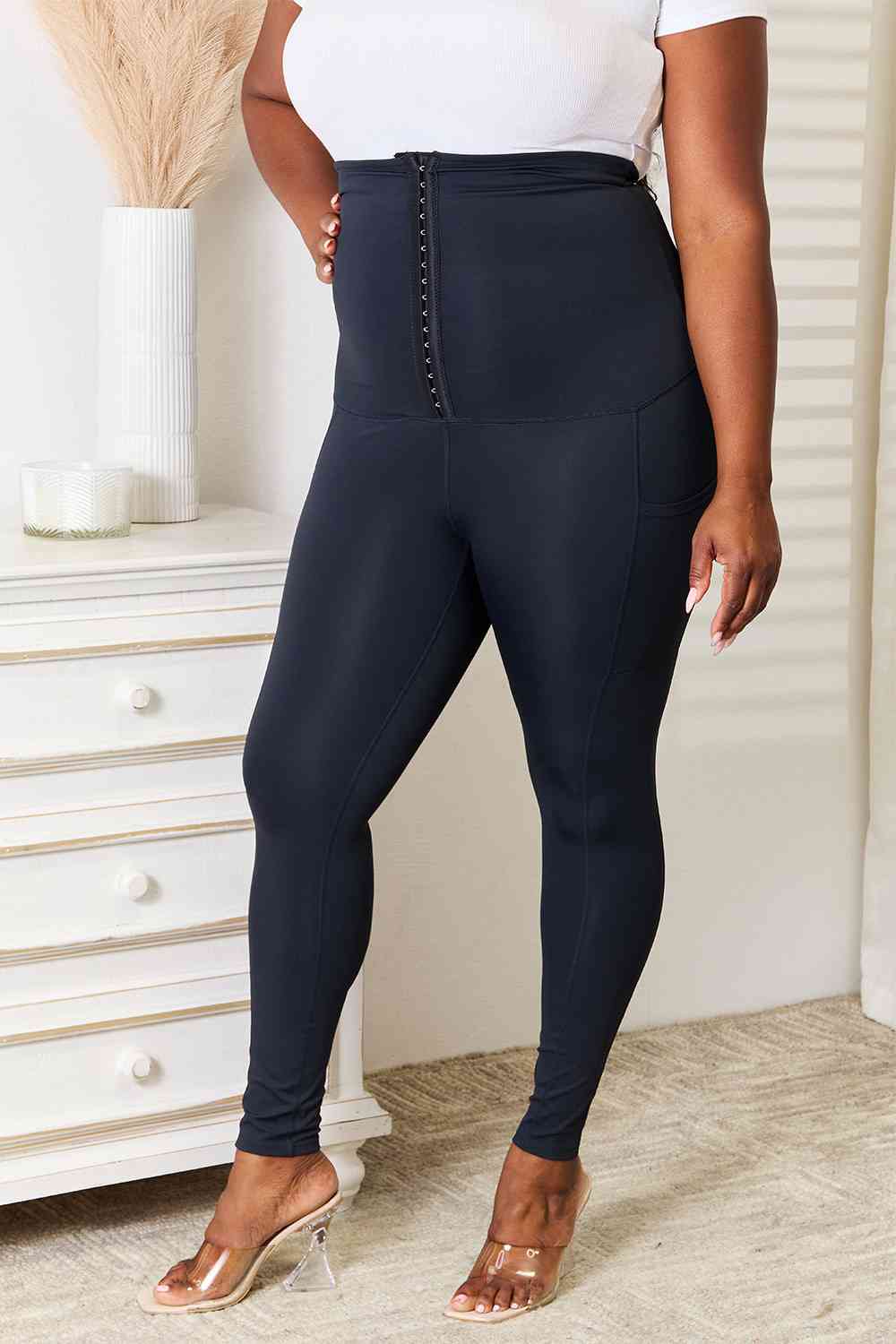 Heimish Full Size Waist Trainer Corset Leggings - AllIn Computer