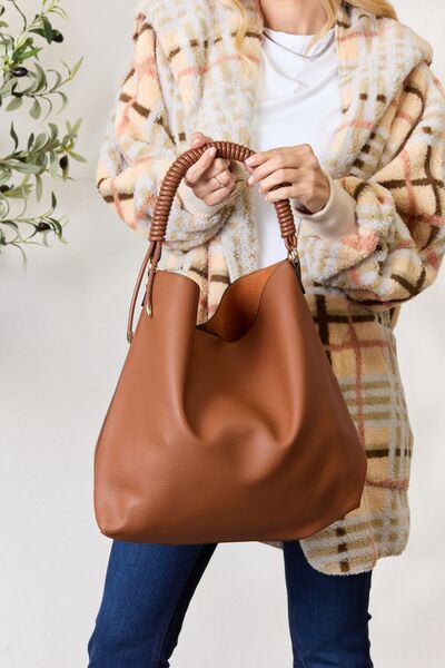 SHOMICO Vegan Leather Handbag with Pouch - AllIn Computer