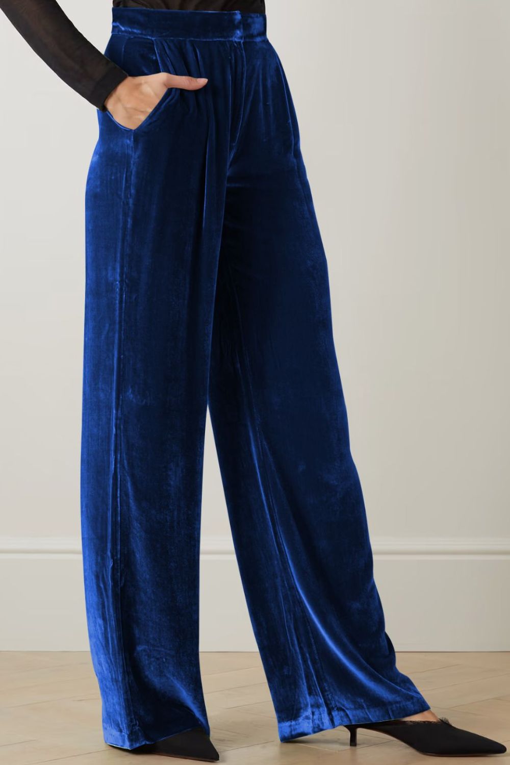 Double Take Loose Fit High Waist Long Pants with Pockets - AllIn Computer