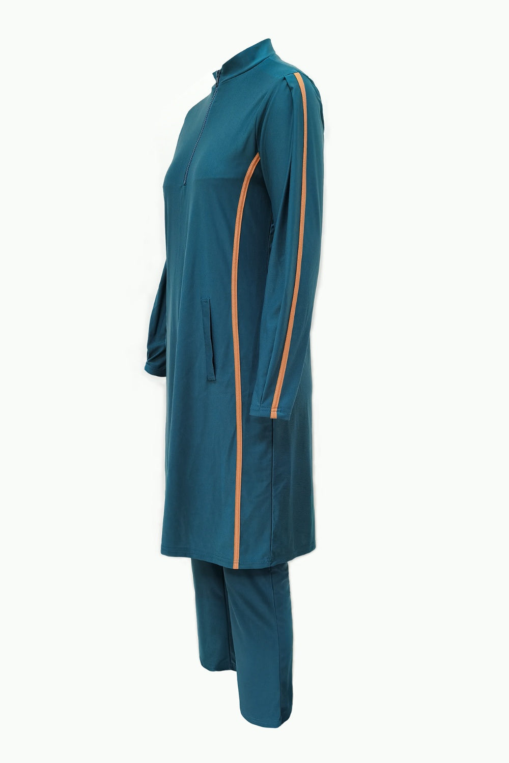 Cap, Quarter Zip Top and Pants Swim Set - AllIn Computer