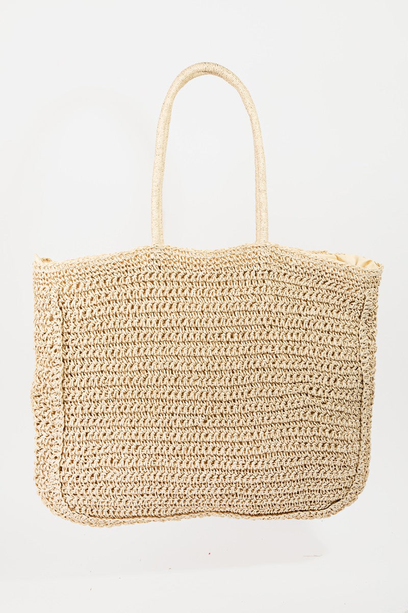 Fame Flower Braided Tote Bag - AllIn Computer