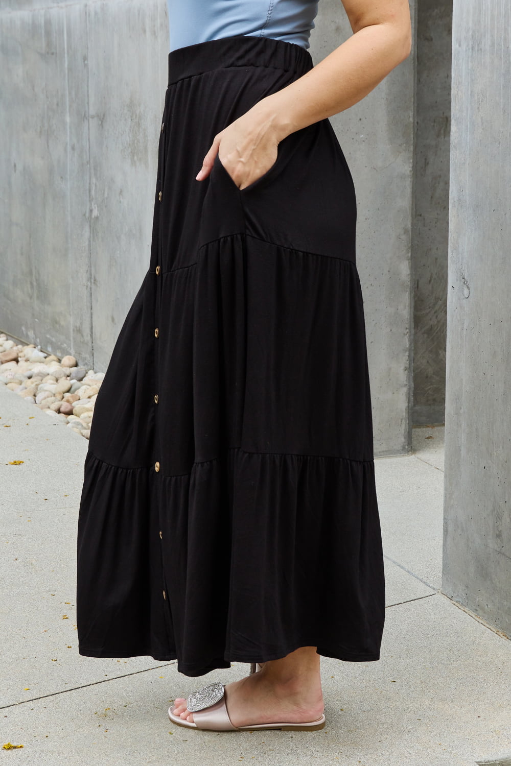 Heimish So Easy Full Size Solid Maxi Skirt - AllIn Computer