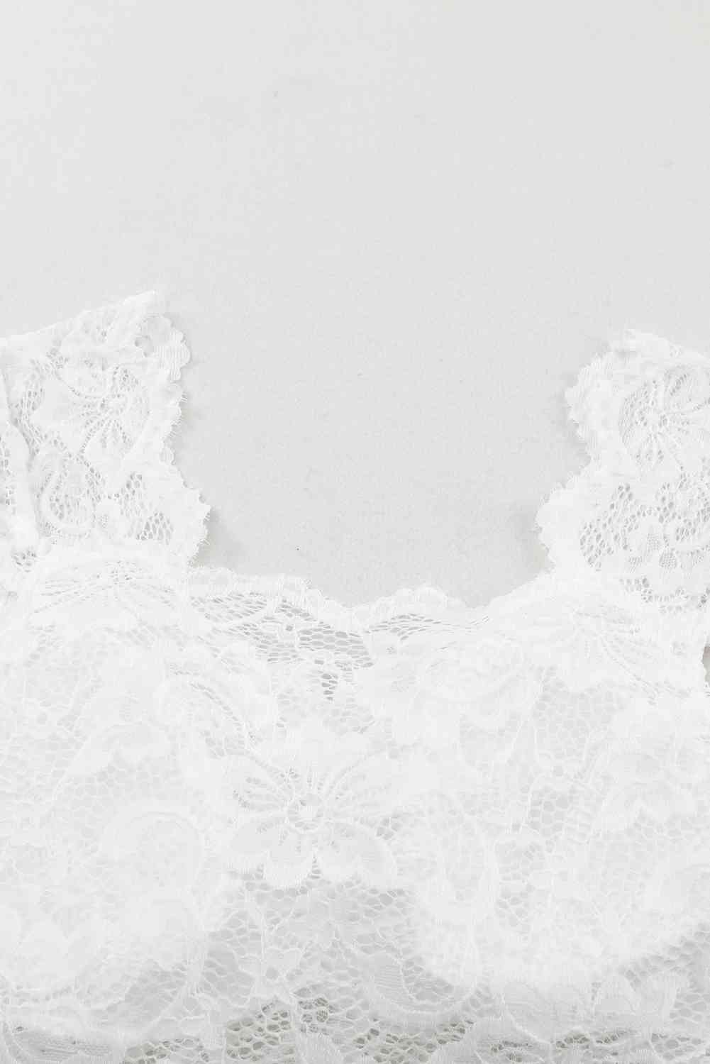 Ruched Sweetheart Neck Lace Bodysuit - AllIn Computer