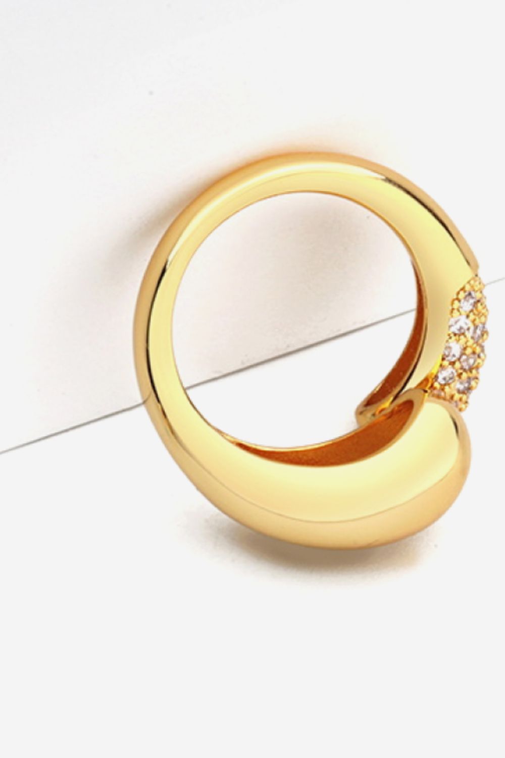 Crystal Polished Bypass Ring - AllIn Computer