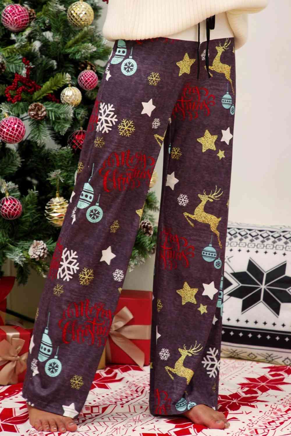 Christmas Straight Leg Pants - AllIn Computer