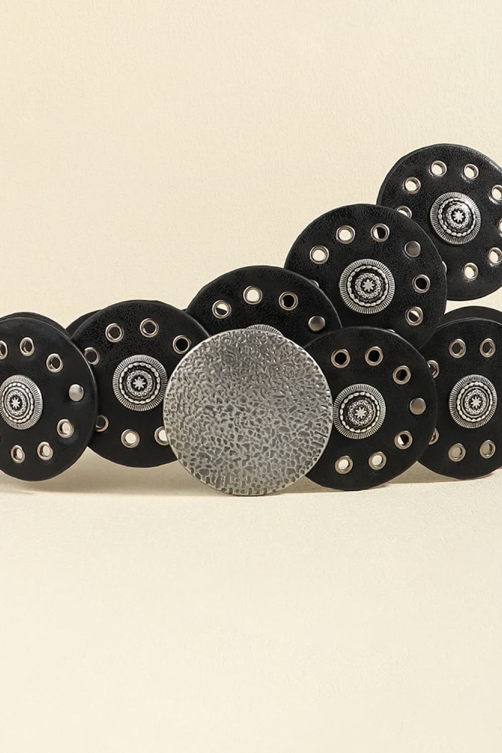 Round Shape PU Leather Belt - AllIn Computer