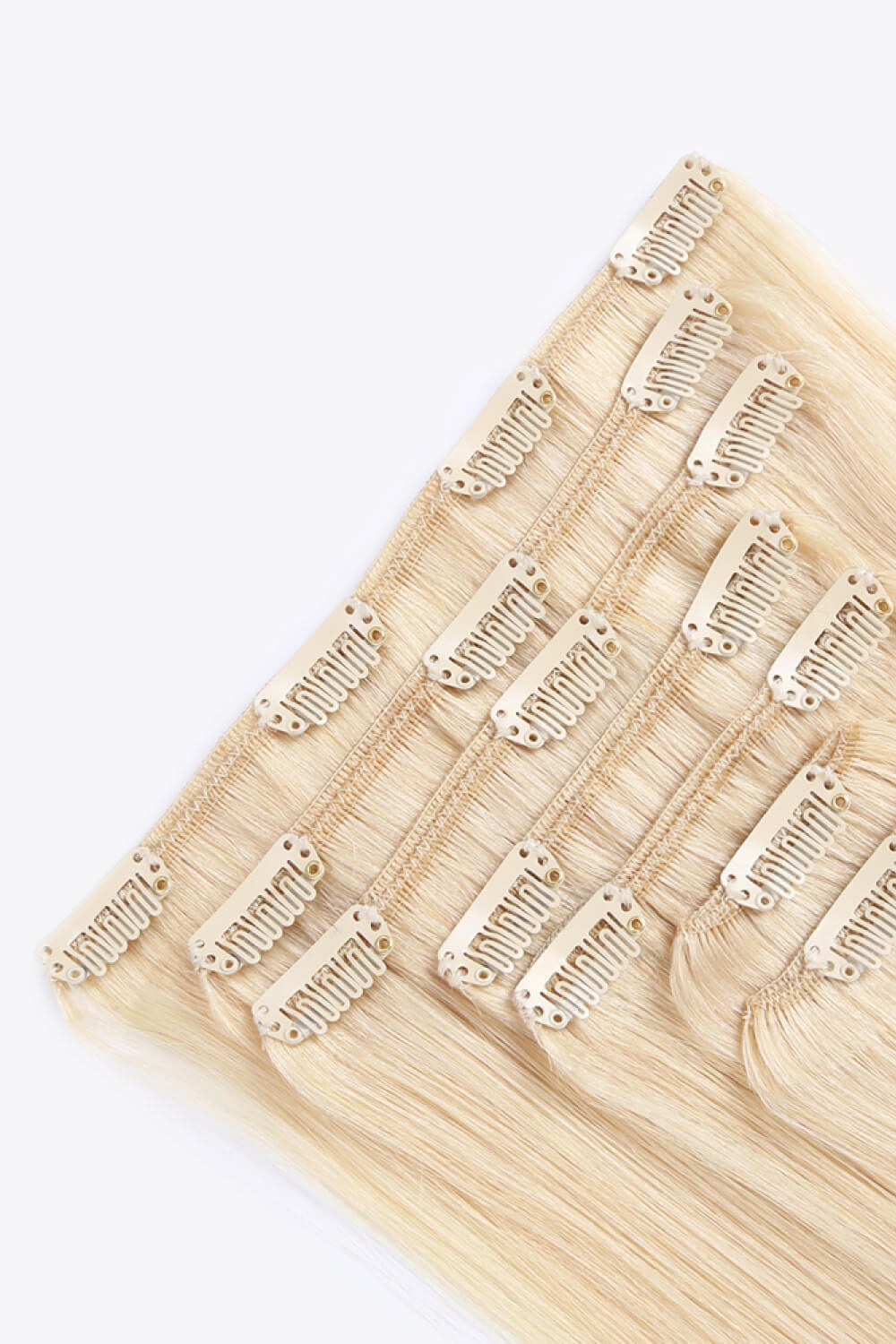 20" 120g Clip-in Hair Extensions Indian Human Hair in Blonde - AllIn Computer