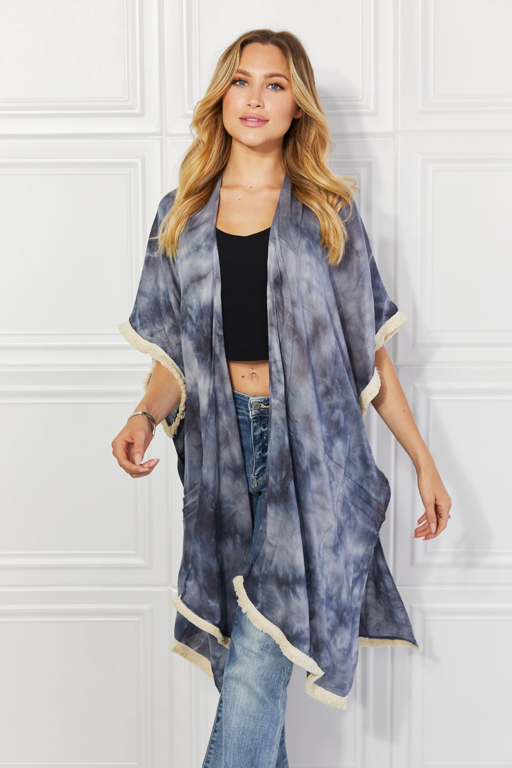 Justin Taylor Cloud Rush Swim Cover-Up Kimono - AllIn Computer