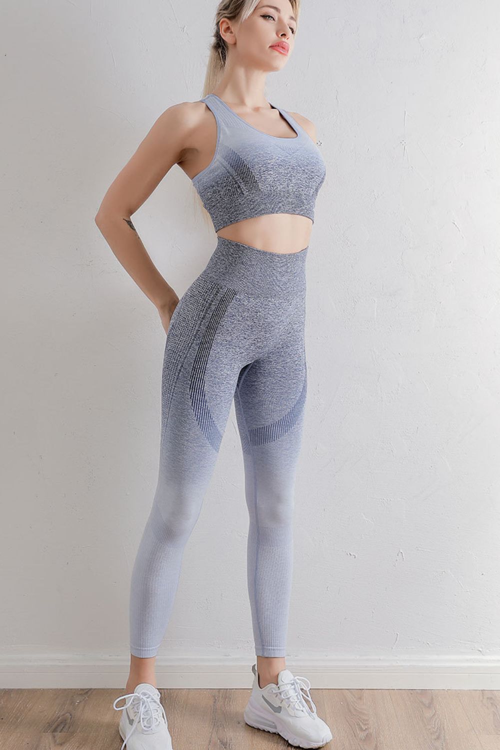 Gradient Sports Bra and Leggings Set - AllIn Computer