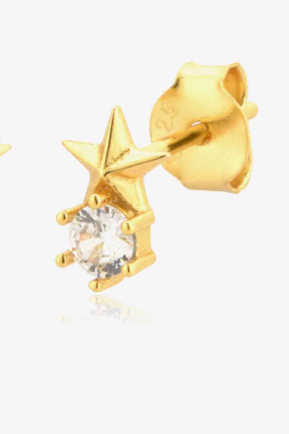 Zircon Star Stud Earrings - AllIn Computer