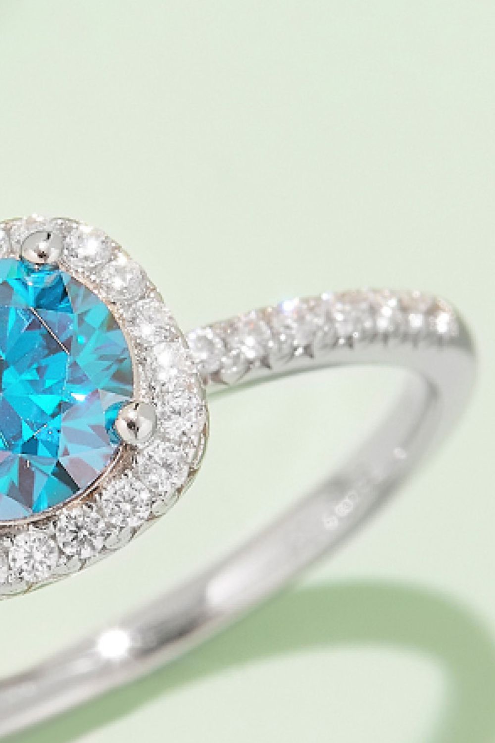 Adored 1 Carat Moissanite 925 Sterling Silver Halo Ring - AllIn Computer