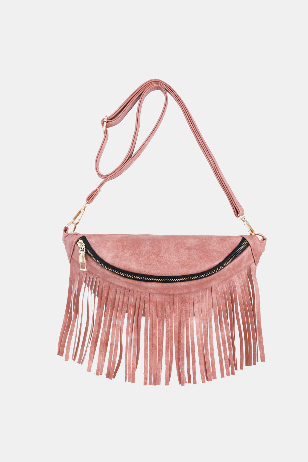 Fringed PU Leather Sling Bag - AllIn Computer