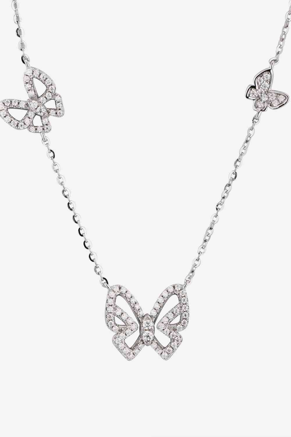 Moissanite Butterfly Shape Necklace - AllIn Computer