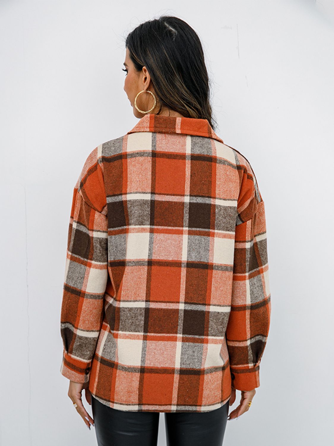 Plaid Button-Down Jacket - AllIn Computer