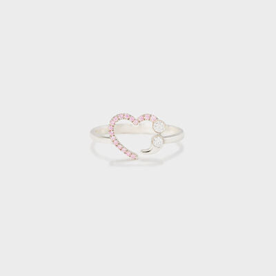 925 Sterling Silver Inlaid Zircon Ring - AllIn Computer