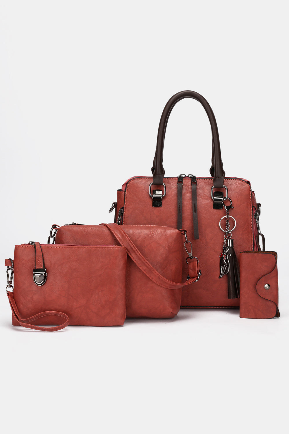 4-Piece PU Leather Bag Set - AllIn Computer