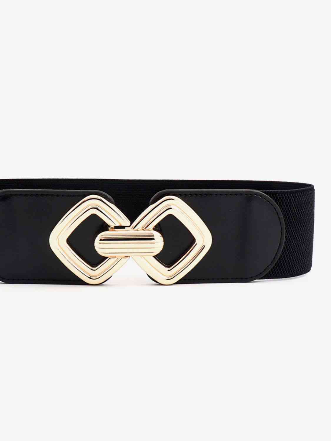 Geometric Buckle Elastic Wide Belt - AllIn Computer