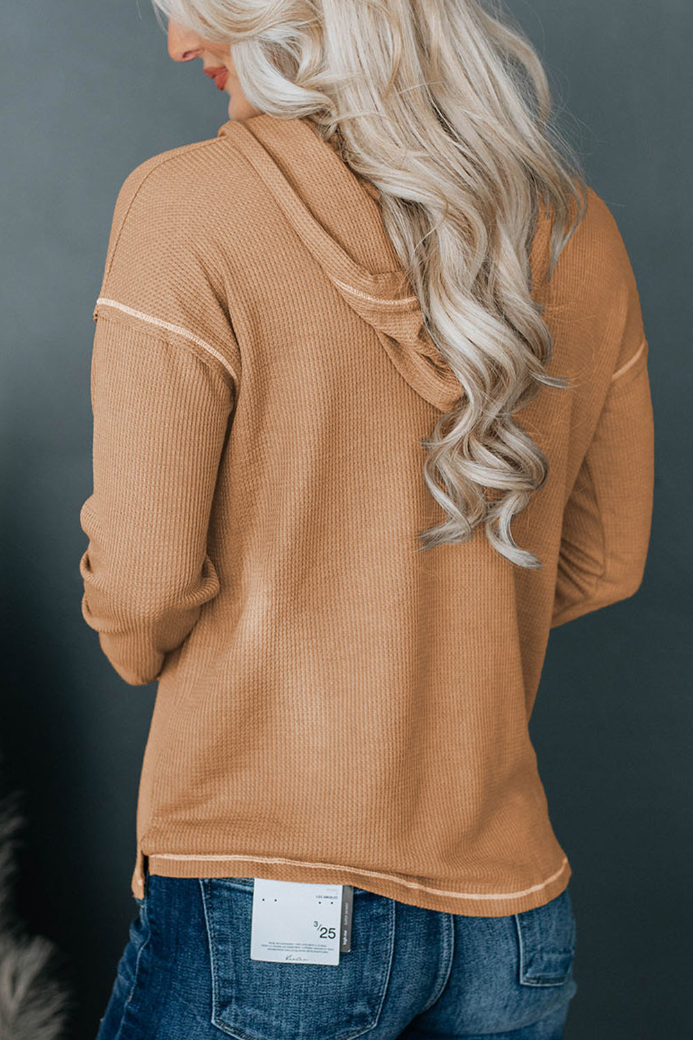 Dropped Shoulder Buttoned Hoodie - AllIn Computer