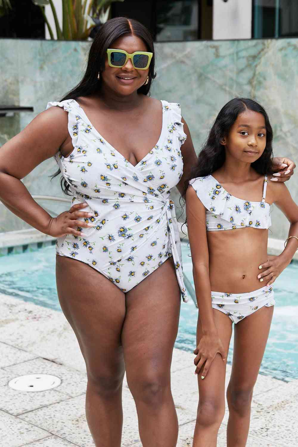 Marina West Swim Float On Asymmetric Neck Two-Piece Set in Daisy Cream - AllIn Computer