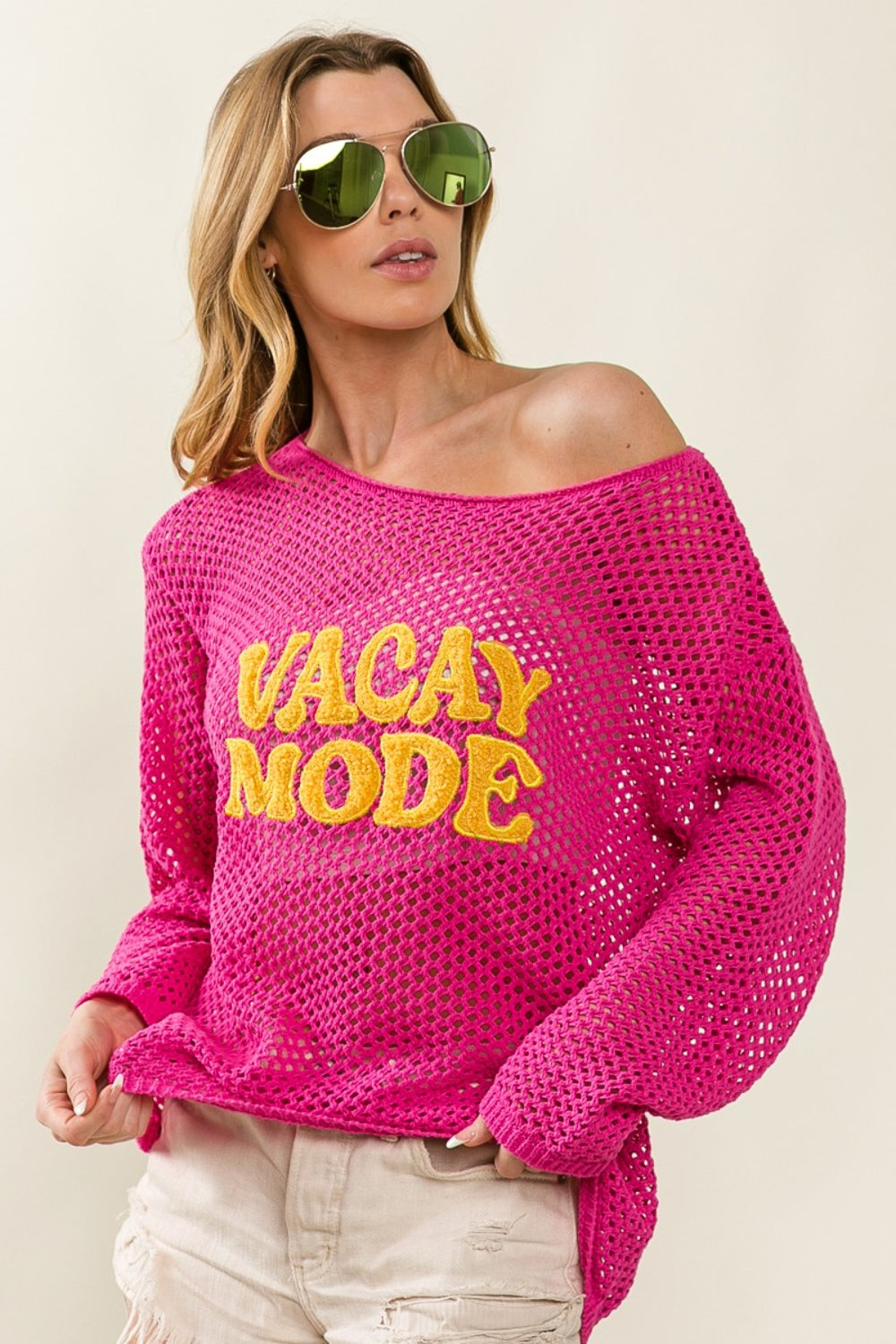 BiBi VACAY MODE Embroidered Knit Cover Up - AllIn Computer
