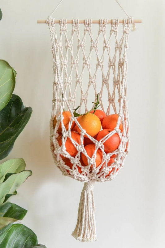 Macrame Basket Hanging Wall Piece - AllIn Computer