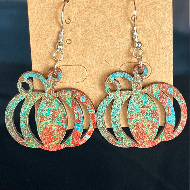 Wooden Dangle Earrings - AllIn Computer