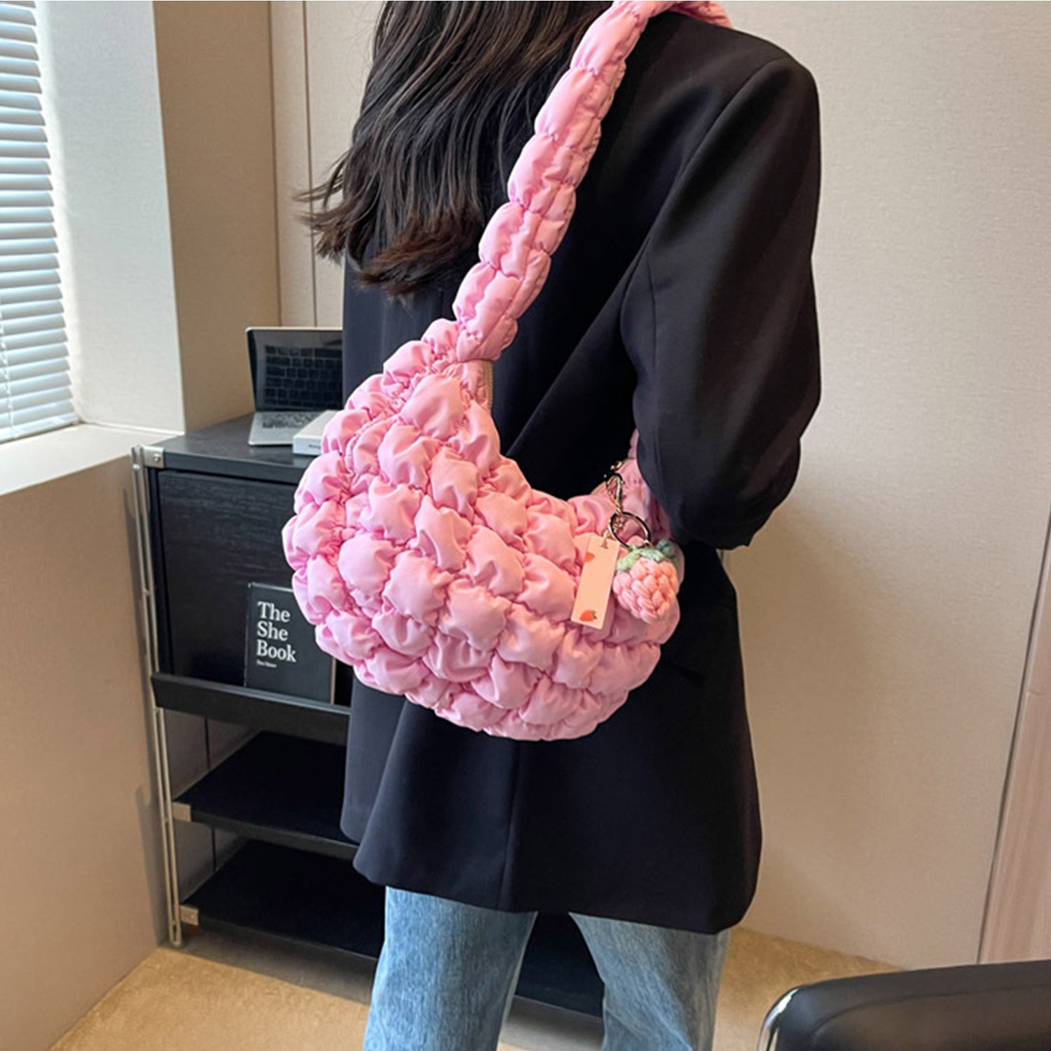 Quilted Shoulder Bag - AllIn Computer