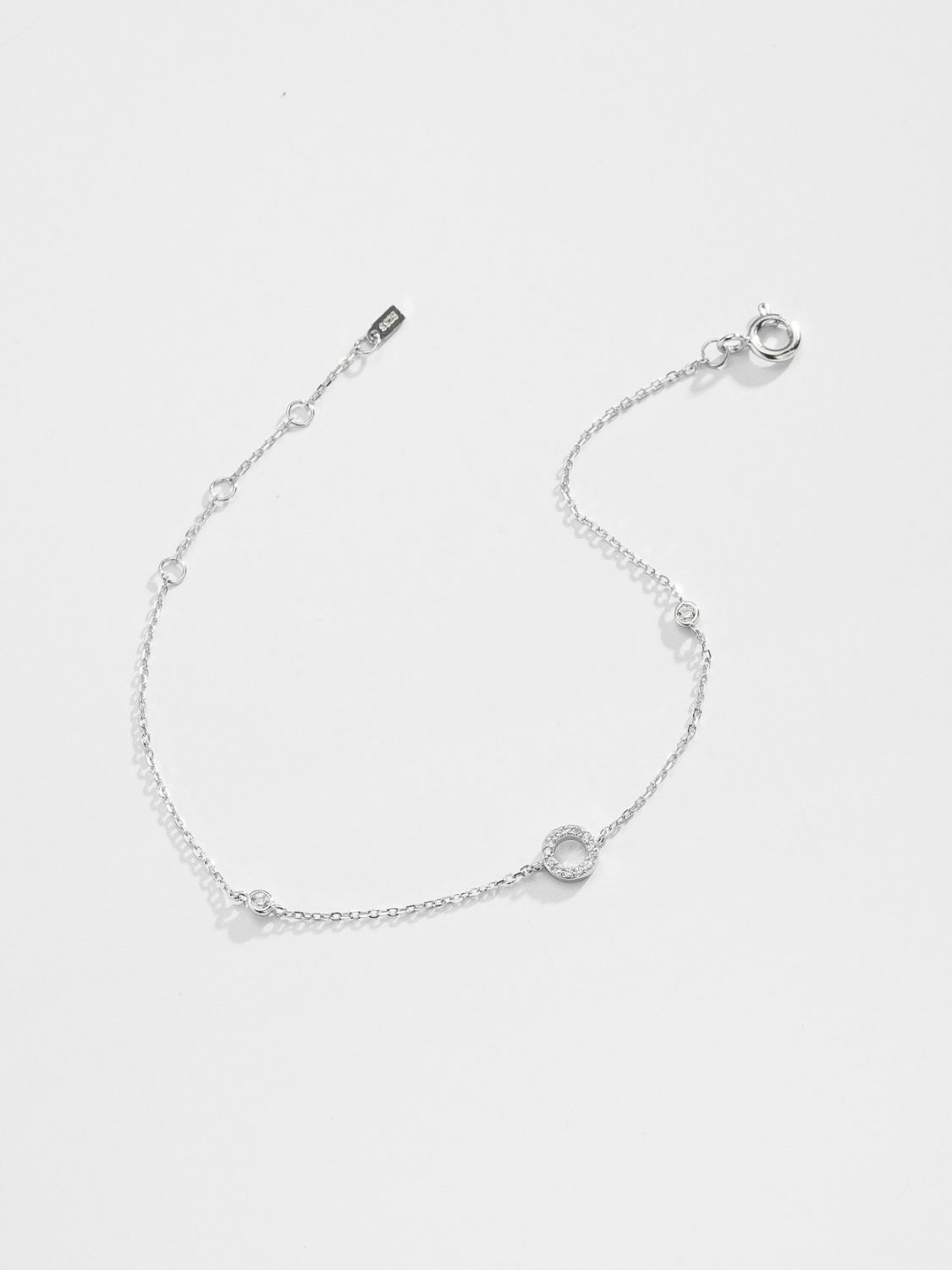 L To P Zircon 925 Sterling Silver Bracelet - AllIn Computer