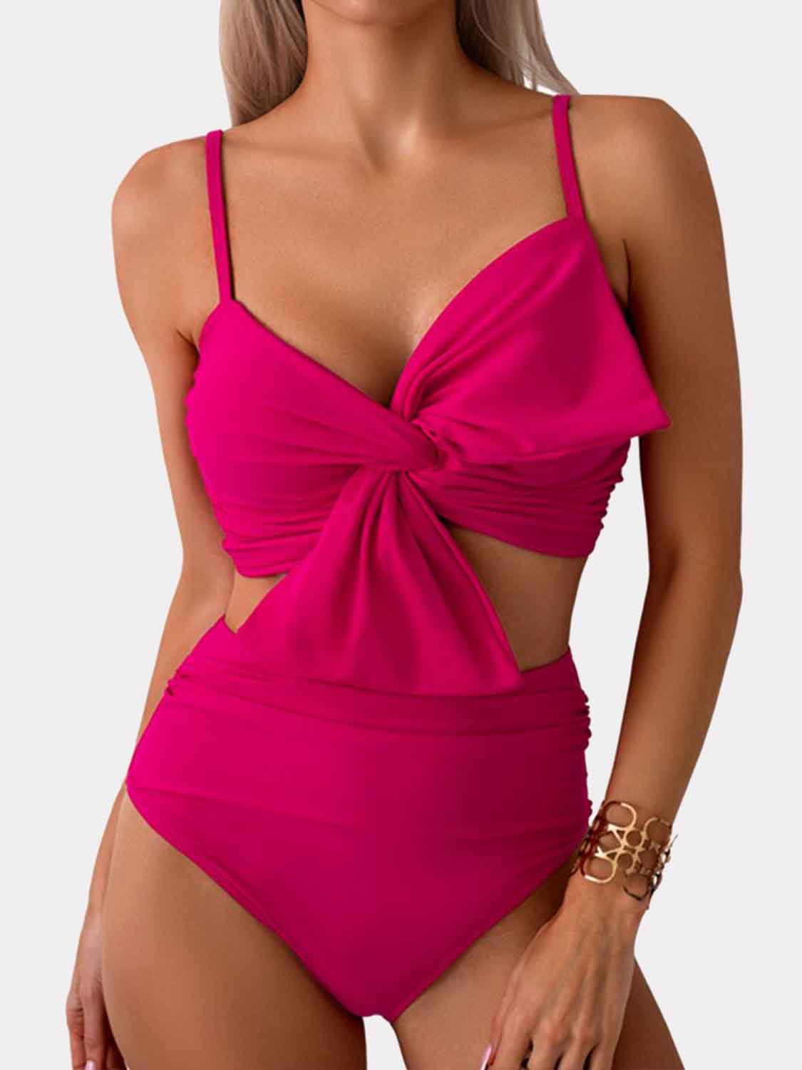 Twisted Spaghetti Strap Bikini Set - AllIn Computer