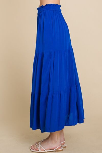 Culture Code Full Size Frill Ruched Midi Skirt - AllIn Computer